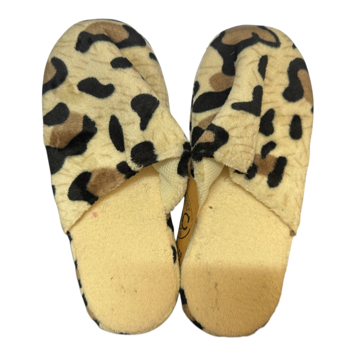 SLIPPERS WOMENS SLIP ON ANIMAL PRINT ASS