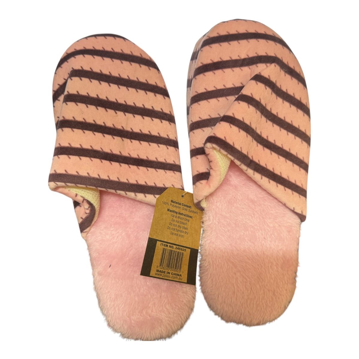 SLIPPERS MENS SLIP ON STRIPE ASST
