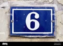 NUMBER 6 METAL BLUE