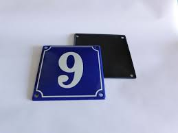 NUMBER 9 METAL BLUE