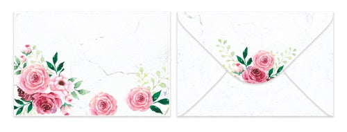 ENVELOPES SML 10PK LINEN ROSE