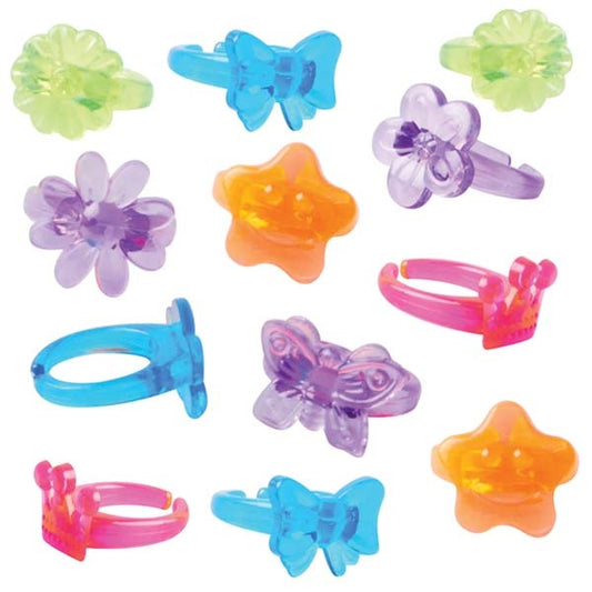 PARTY FAVOURS RINGS 12PK