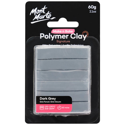MAKE N BAKE POLYMER CLAY DARK GREY