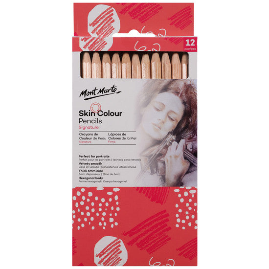 SKIN COLOUR PENCILS MM 12PC