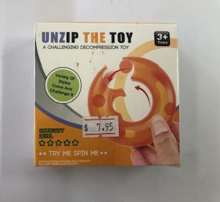 FIDGET BALL SPINNER PUZZLE ORANGE