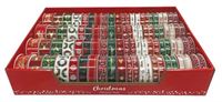 XMAS RIBBON ROLL 2M TRAD