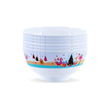 XMAS MELAMINE BOWL 13.5X6CM