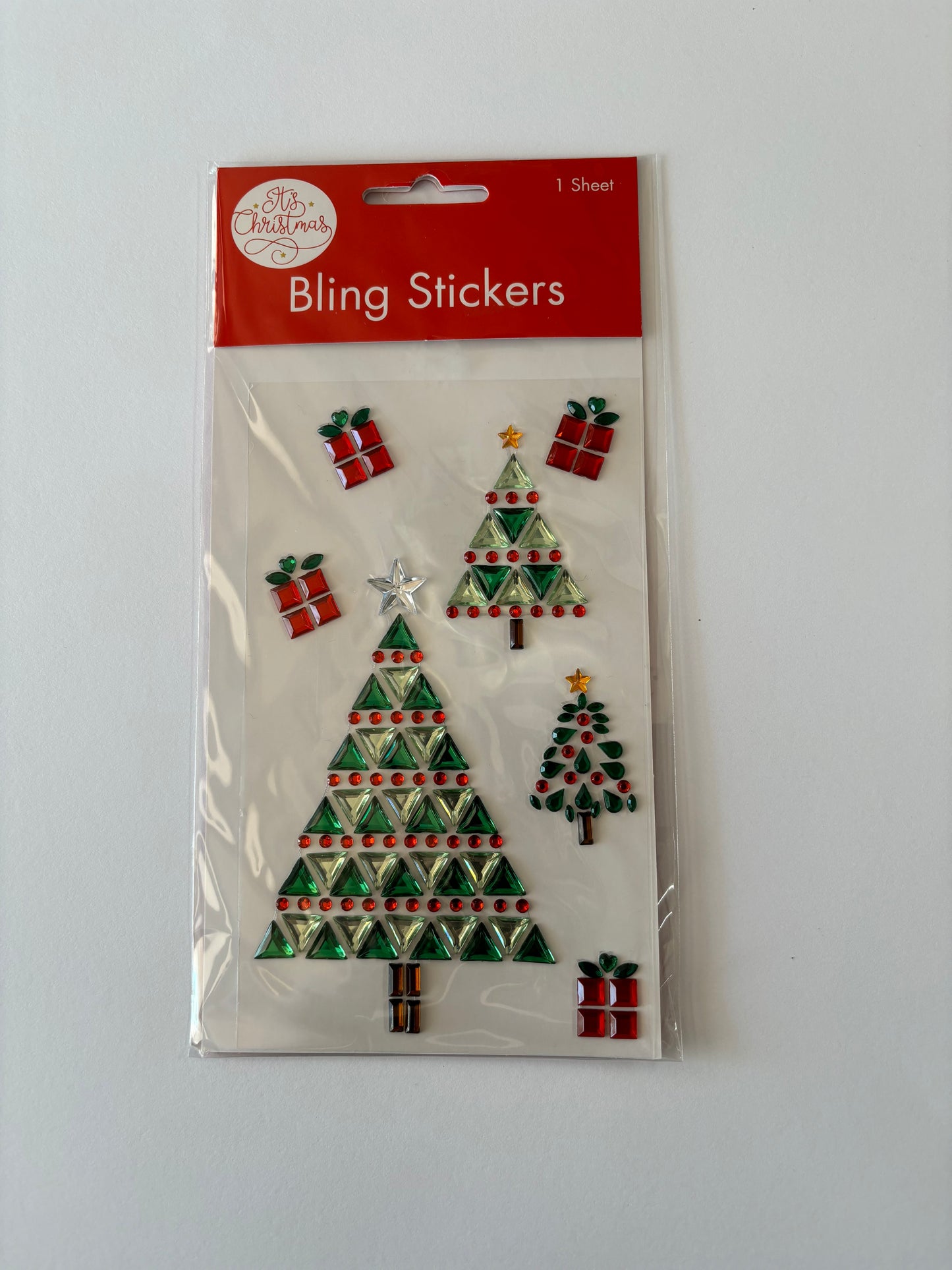 XMAS BLING STICKERS ASST