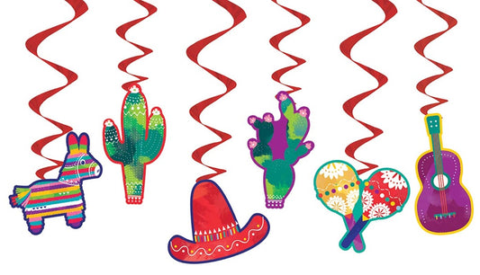 HANGING DECOS 6PK FIESTA