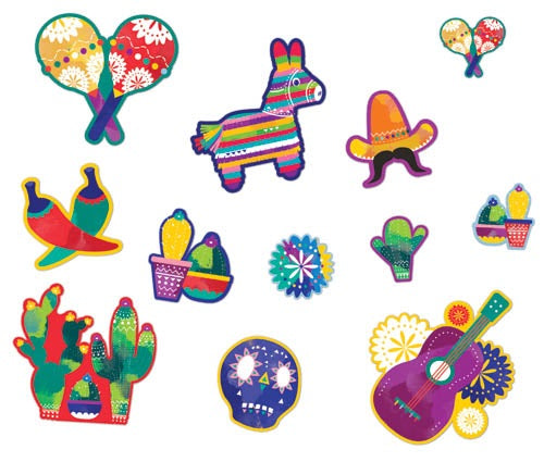 WALL DECOS FIESTA SHAPECUTS 20PK