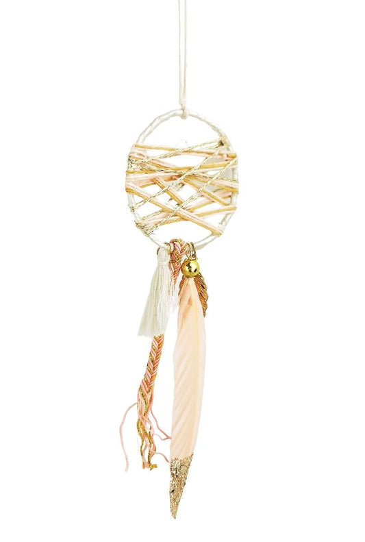 XMAS DREAMCATCHER W/FEATHERS SML