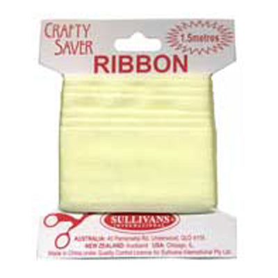 RIBBON CARDED 38MM LEMON