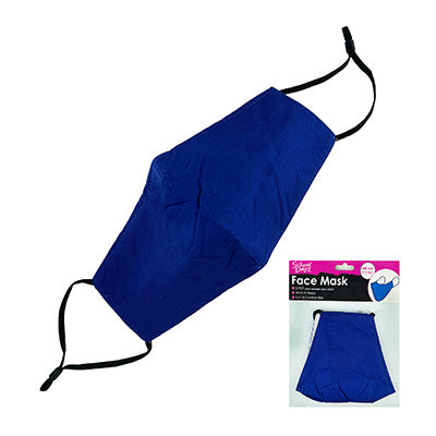 FACE MASK REUSABLE SCHOOL BLUE