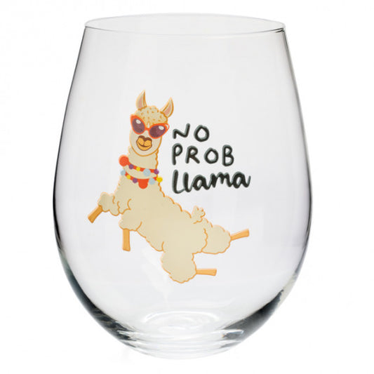 GLASS STEMLESS NO PROB LLAMA