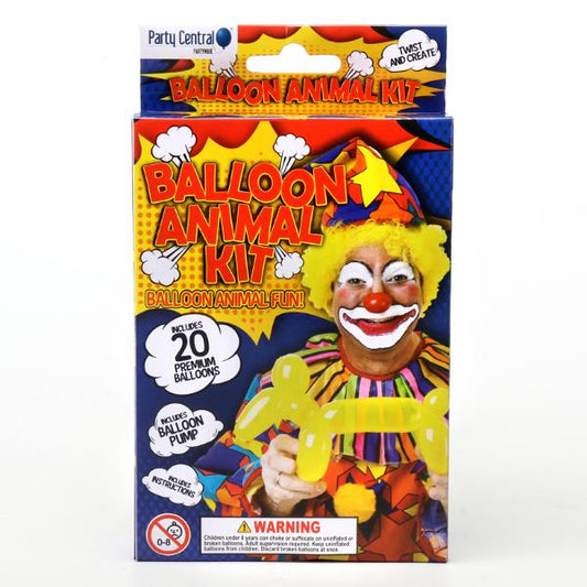 BALLOONKIT ANIMAL W/PUMP 20PK