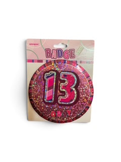 BADGE 13 TODAY PINK