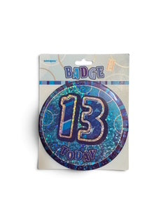 BADGE 13 TODAY BLUE