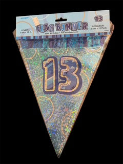 13 FLAG BANNER BLUE