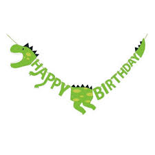 DINOSAUR GARLAND HAPPY B'DAY