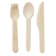 CUTLERY SET WOODEN 12PC