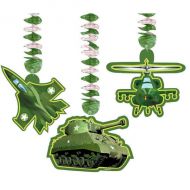 CAMOUFLAGE DANGLING CUTOUTS 3PC
