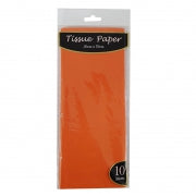 TISSUE PAPER 10PC ORANGE