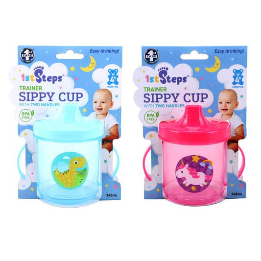 SIPPY CUP W/HANDLES 245ML