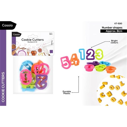 COOKIE CUTTERS NUMBERS 0-9
