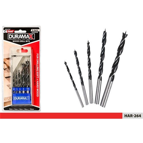 WOOD DRILL BITS 5PC