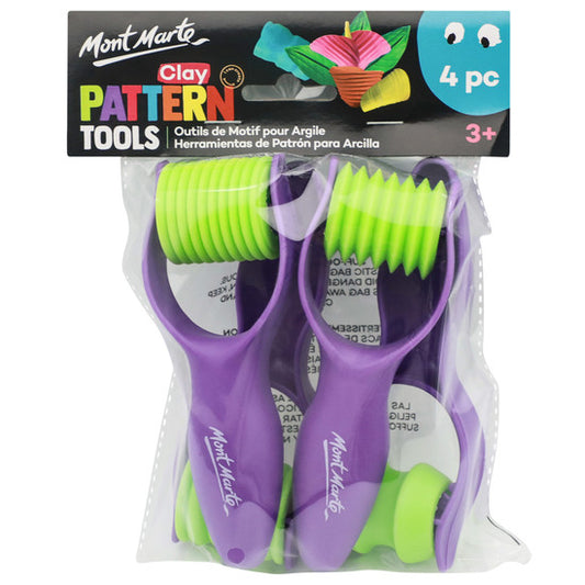 CLAY PATTERN TOOL SET 4PC