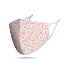FACE MASK REUSABLE KIDS DAISY W/3 FILT