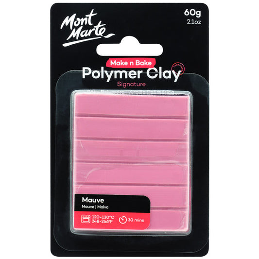 MAKE N BAKE POLYMER CLAY 60G MAUVE