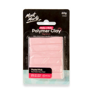 MAKE N BAKE POLYMER CLAY 60G PAS PINK