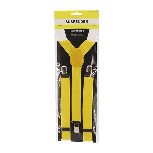 SUSPENDERS YELLOW