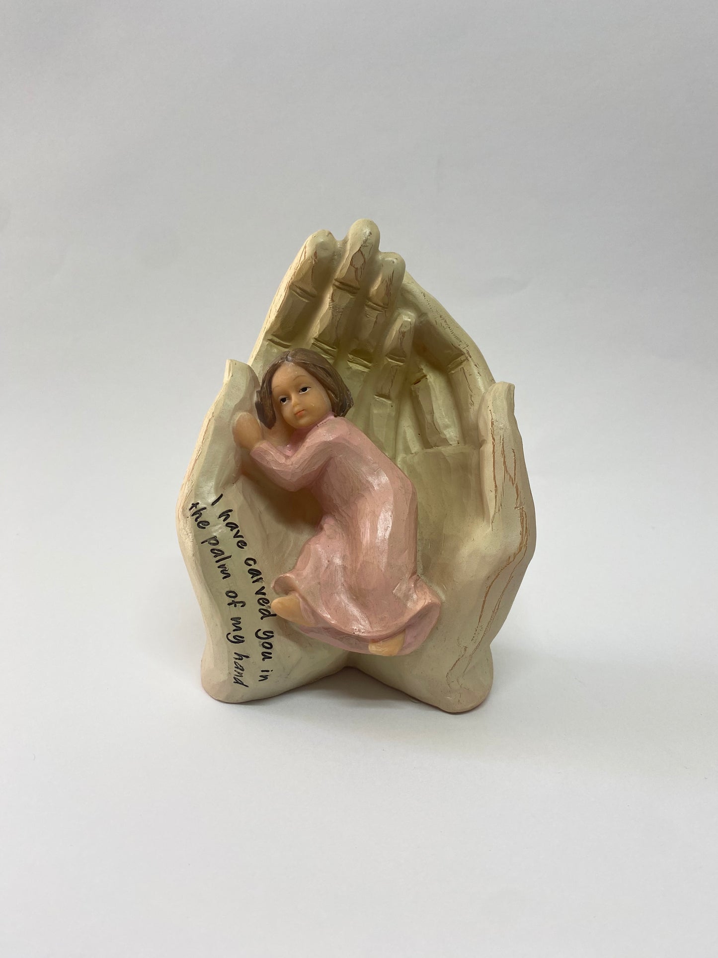 GIRL IN PALM OF HAND 15CM