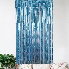 FOIL CURTAIN BABY BLUE