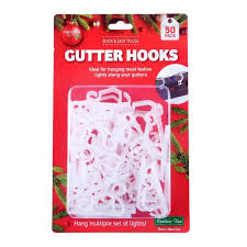 GUTTER HOOKS 50PK CLEAR