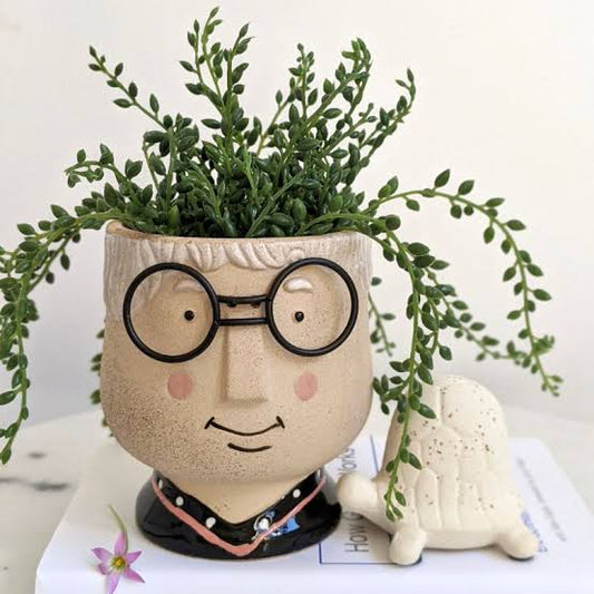 PLANTER NANA W/GLASSES