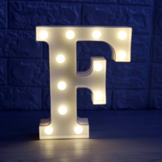 LIGHT LETTER F