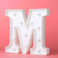 LIGHT LETTER M