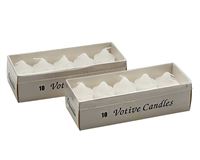 CANDLE VOTIVE WHITE PK10