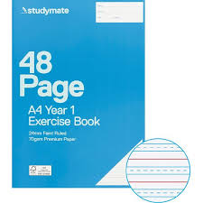 A4 EXERCISE BOOK YR 1 48PG