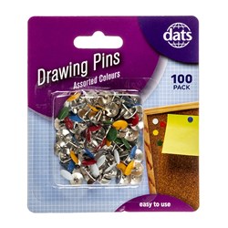PINS ASST CLRS 100PK