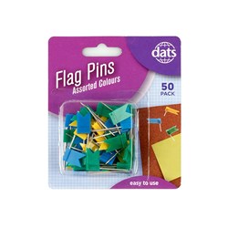 PIN FLAG SHAPE 50PK