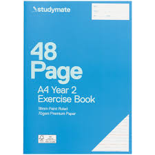 A4 EXERCISE BOOK YR 2 48PG STUDYMATE