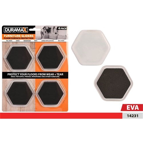 FURNITURE SLIDERS CARPET/WOOD/TILES 4PC