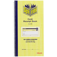 CASH RECEIPT BOOK SPIRAX NO.553