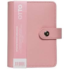 POCKET ORGANISER UNDATED PINK