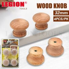 WOOD KNOB 32MM 4PC