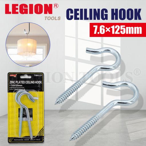 CEILING HOOK 7.6X125MM 2PC